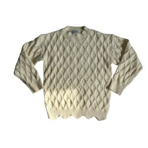 Baltic Born Cable Knit Cream Sweater Women’s Size Medium